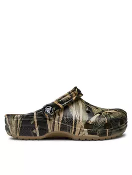 Мюли Crocs, зеленый