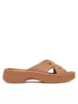 Мюли Cross Strap 210840 Crocs, коричневый
