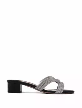 Мюли Crystal Muse Aquazzura, черный