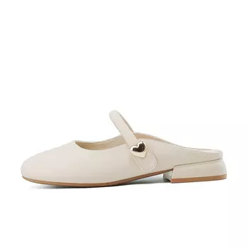 Мюли DAPHNE Closed Toe Slippers Women's, бежевый