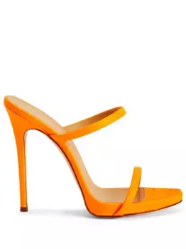 Мюли Darsey 120 с ремешками Giuseppe Zanotti, оранжевый