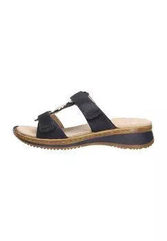 Мюли, декоративный элемент, кожа, женские ara, синий