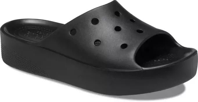 Мюли для купания Crocs "Classic Platform Slide" (упаковка), летняя обувь, тапочки, обувь для купания, горки для бассейна, черный