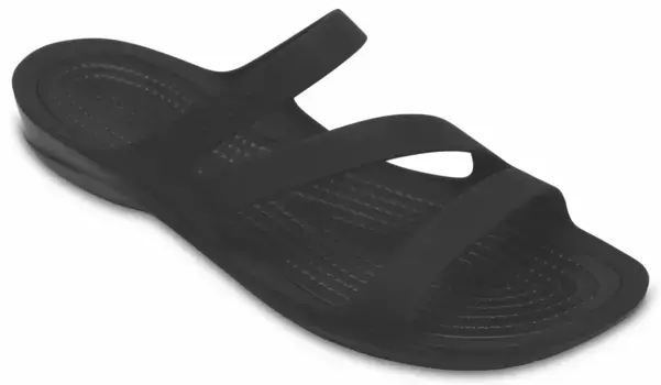 Мюли для купания Crocs "Swiftwater Sandal", летняя обувь, обувь для купания, горки для бассейна, пухлые стельки, черный