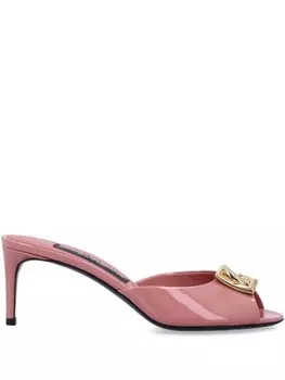 Мюли Dolce & Gabbana 70 мм с логотипом DG, розовый