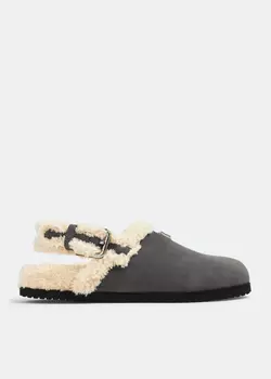 Мюли Dolce&Gabbana Nubuck, серый