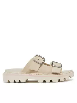 Мюли Double Strap Sandal Suede En0En02797 Tommy Jeans, экрю