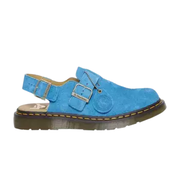 Мюли Dr. Martens Jorge Made in England Suede Slingback Mule Blue, синий