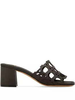 Мюли Ferragamo 55 мм Gancini, коричневый