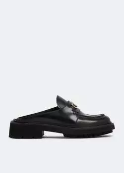 Мюли FERRAGAMO Gancini mules, черный