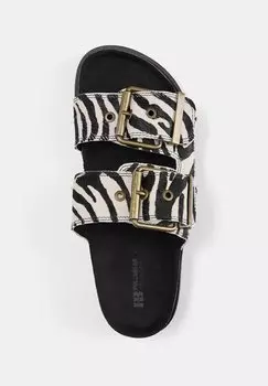 Мюли Flat Animal PULL&BEAR, крапчатый бежевый