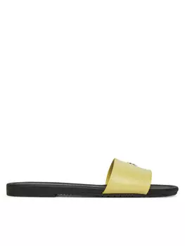 Мюли Flat Sandal Slide Mg YW0YW01697 Calvin Klein Jeans, желтый