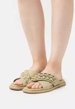Мюли Flat Tamaris, цвет light olive
