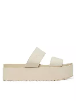 Мюли Flatform Sandal Webbing In YW0YW01789 Calvin Klein Jeans, экрю