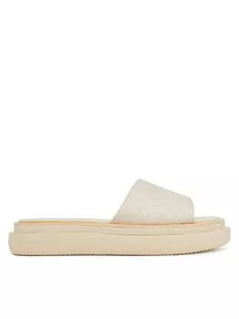 Мюли Flatform Slide Jacq Hw0Hw02461 Calvin Klein, экрю