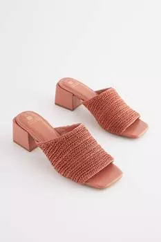 Мюли Forever Comfort на блочном каблуке Next, розовый