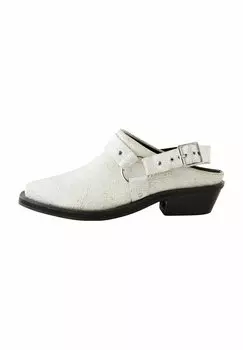 Мюли FOREVER COMFORT POINT TOE HARDWARE WESTERN SLINGBACK Next, белый