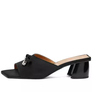 Мюли GANNI Butterfly Mid Heel Bow, черный