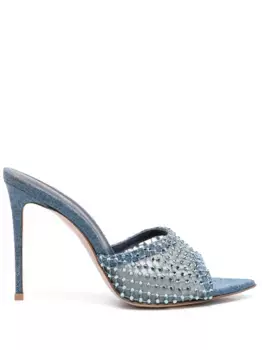 Мюли Gilda 110 с кристаллами Le Silla, синий