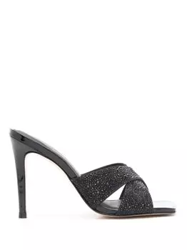 Мюли Gilles 75 со стразами Sarah Chofakian, черный