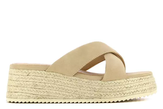 Мюли Gona на танкетке Yuu Jou, коричневый