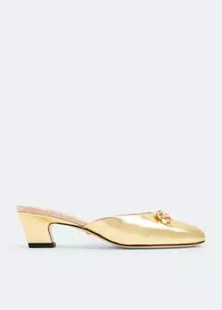 Мюли Gucci Horsebit, золотой