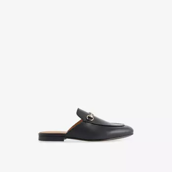 Мюли Gucci кожаные с пряжкой, черный
