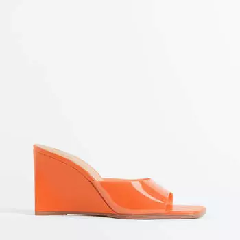 Мюли H&amp;M Wedge-heeled, оранжевый