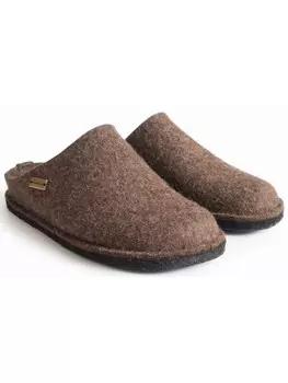 Мюли HAFLINGER Clog Flair Soft Wollfilz, цвет schoko