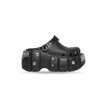 Мюли HardCrocs BALENCIAGA, черный