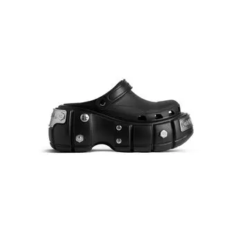 Мюли HardCrocs BALENCIAGA, черный