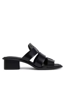 Мюли Heel Square Mg Lth YW0YW01702 Calvin Klein Jeans, черный