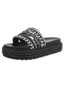 Мюли Ital-Design, цвет schwarz und silber