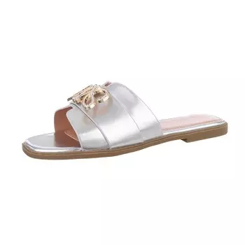 Мюли Ital-Design, серебряный