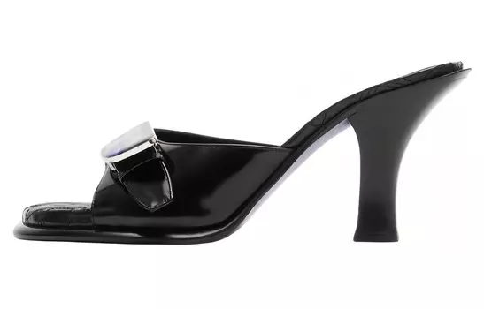 Мюли из кожи гнедого Burberry