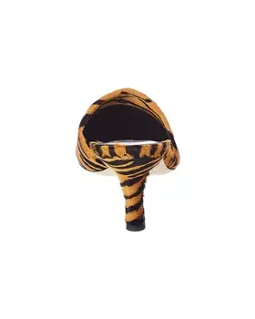 Мюли из кожи с ворсом By FAR Cynthia, оранжевый