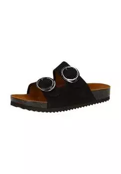 Мюли из нубука Caprice, черный