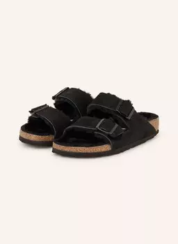 Мюли из овчины Arizona Birkenstock, черный