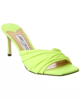 Мюли Jimmy Choo Basil 75 Jersey, зеленый