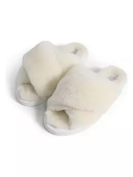 Мюли Kaiser Naturfellprodukte Lammfell Ella, белый