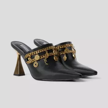 Мюли Karl Lagerfeld Debut Karl Charms, черный/золотой