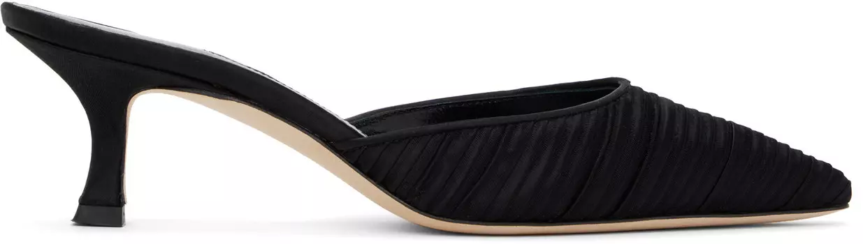 Мюли Каролинему Manolo Blahnik, черный