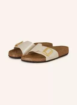 Мюли каталина подушка пряжка Birkenstock, экрю