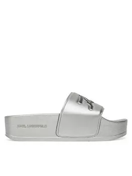 Мюли Kondo Maxi KL80872 Karl Lagerfeld, серебряный