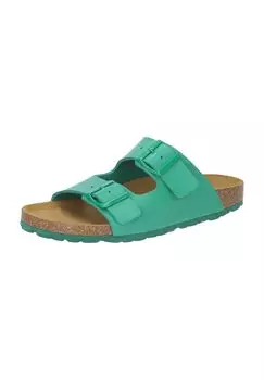 Мюли, кожаная стелька, глубокая стелька, женские Manguun, зеленый