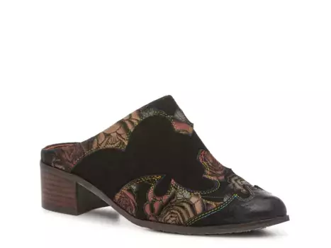 Мюли Ladyside Mule L'Artiste By Spring Step, цвет black_red_taupefloralprint