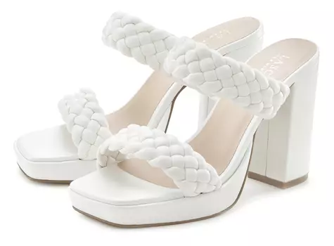 Мюли LASCANA Pantolette, белый