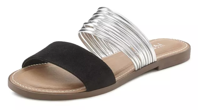 Мюли LASCANA Pantolette, черный