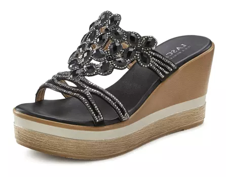 Мюли LASCANA Pantolette, черный