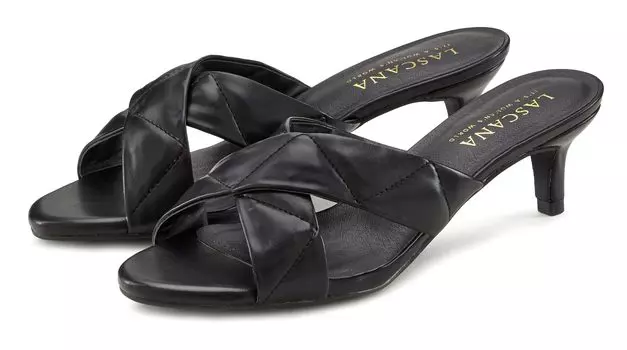 Мюли LASCANA Pantolette, черный